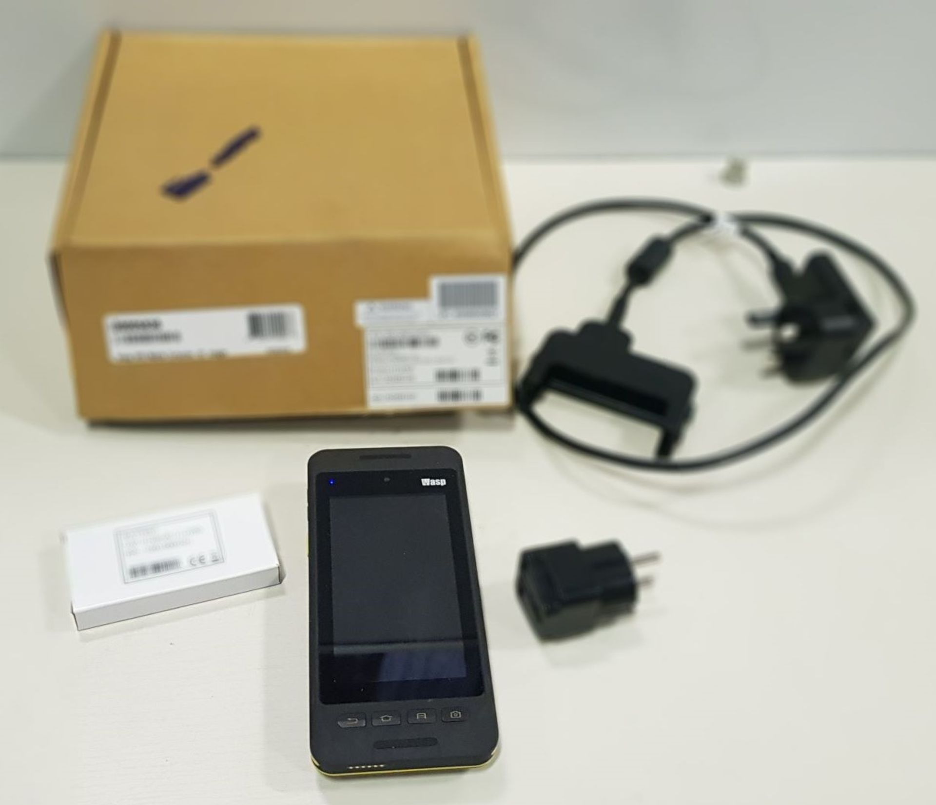 WASP DR3 MOBILE COMPUTER 2D IMAGER (BARCODE SCANNER) WITH CHARGER AND BOX