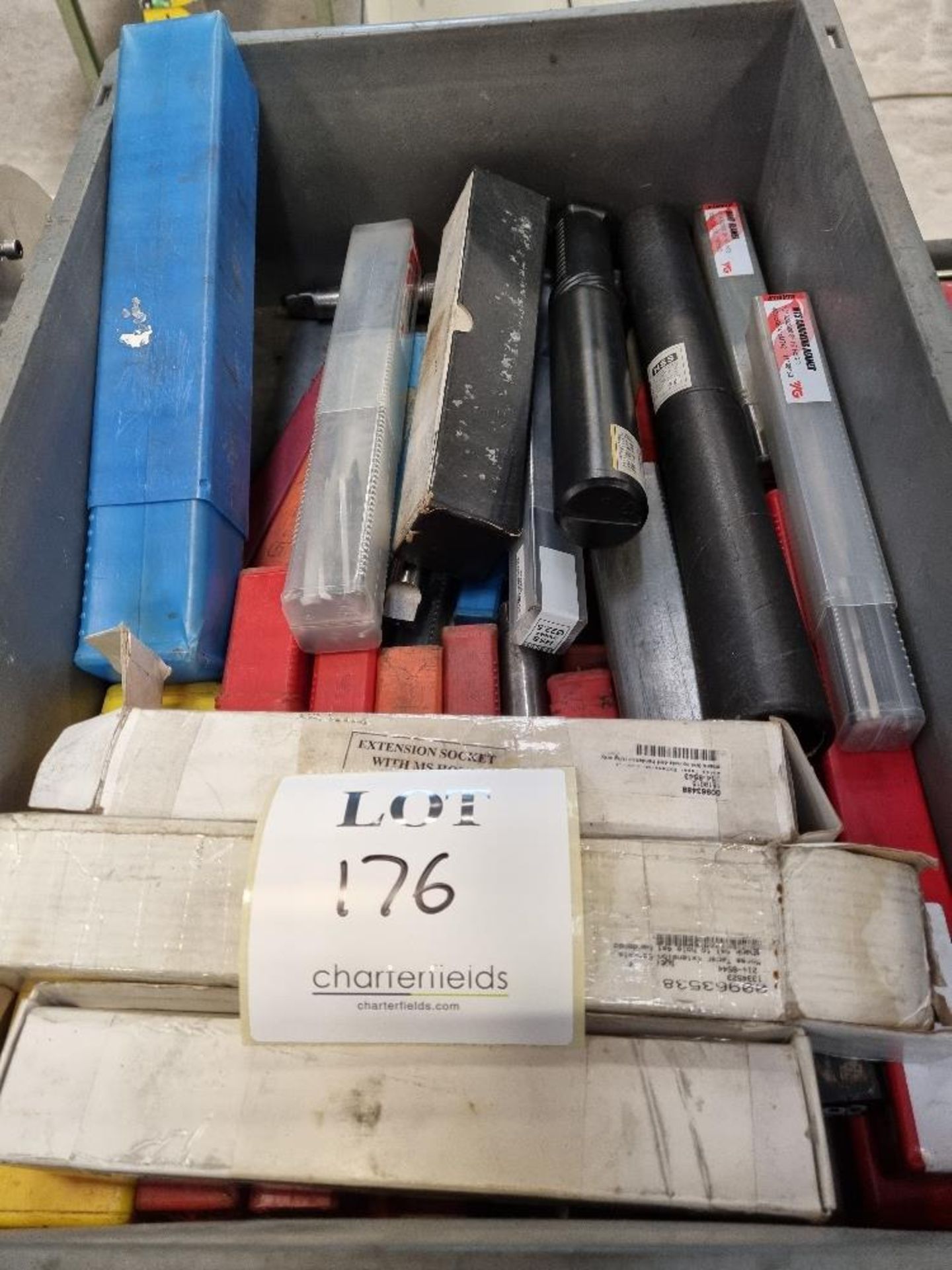 Assortment of machine reamers, sleeves and drills