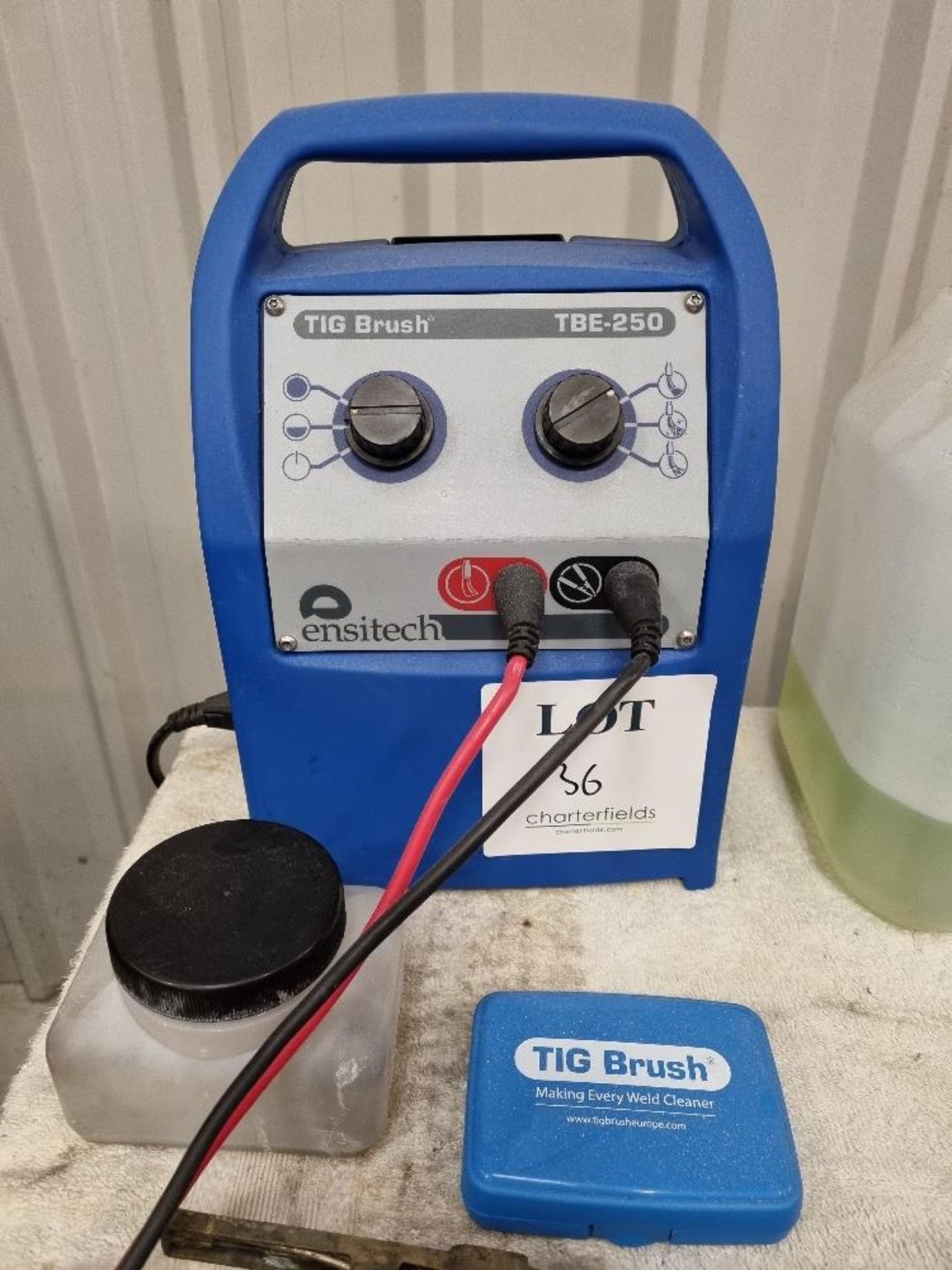 Ensitech TBE 250 tig brush stainless steel weld cleaning system