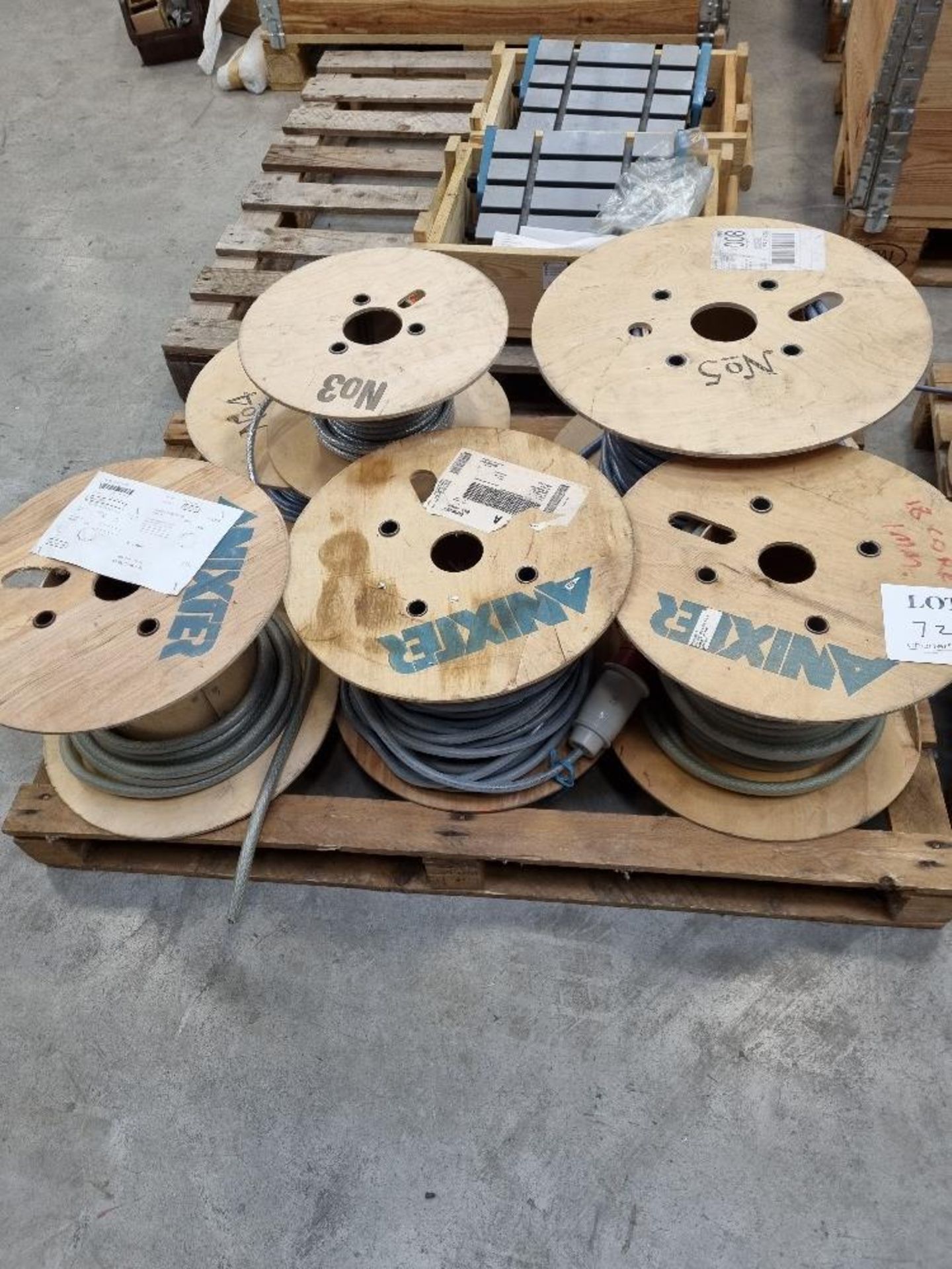 2 - pallets of various cable on reels comprising:- SY. CY and YY various cores