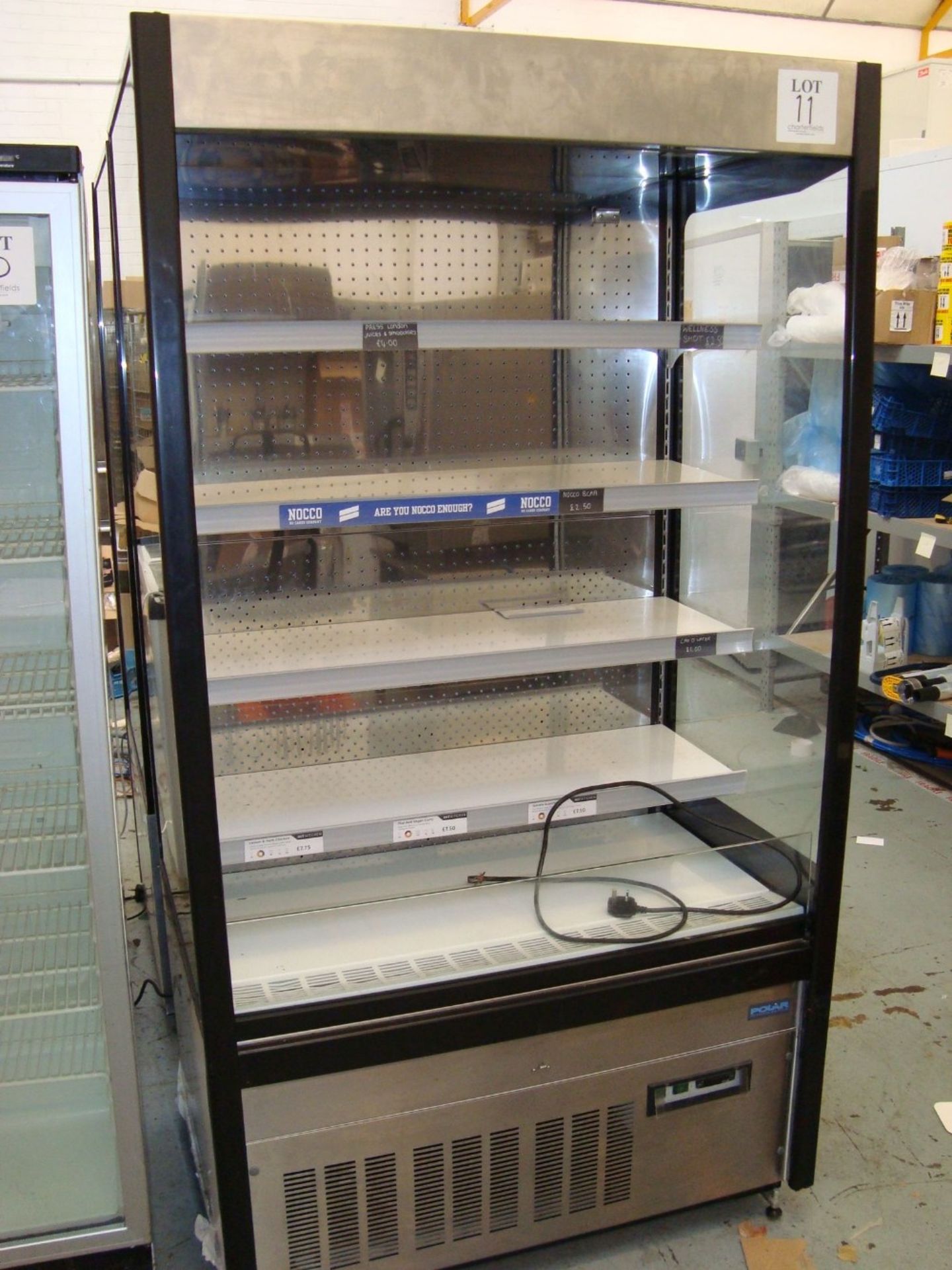 A Polar GH268 chilled display shelving unit Serial No. 6266614