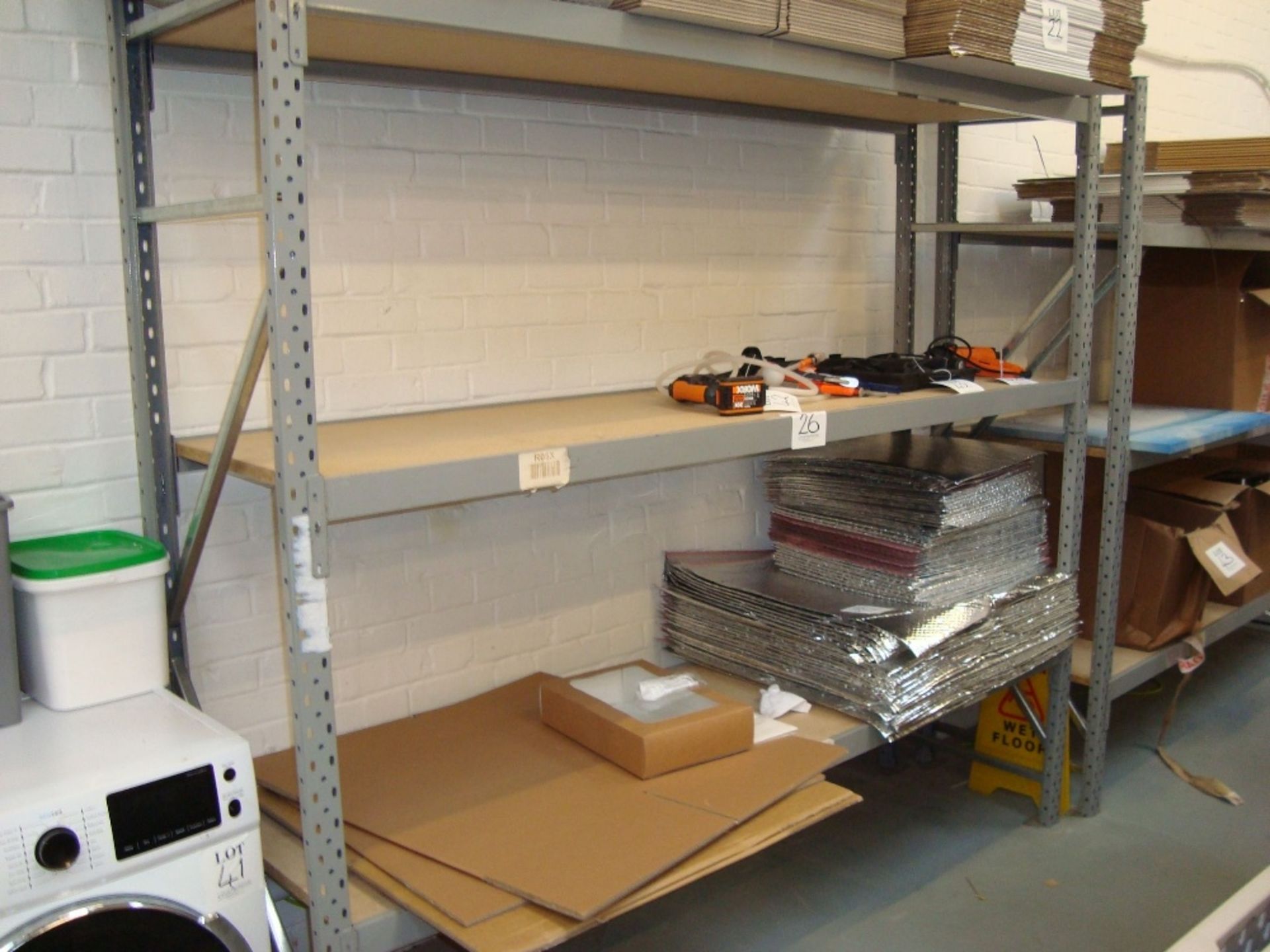 Five bays of boltless steel medium duty racking - Image 2 of 2