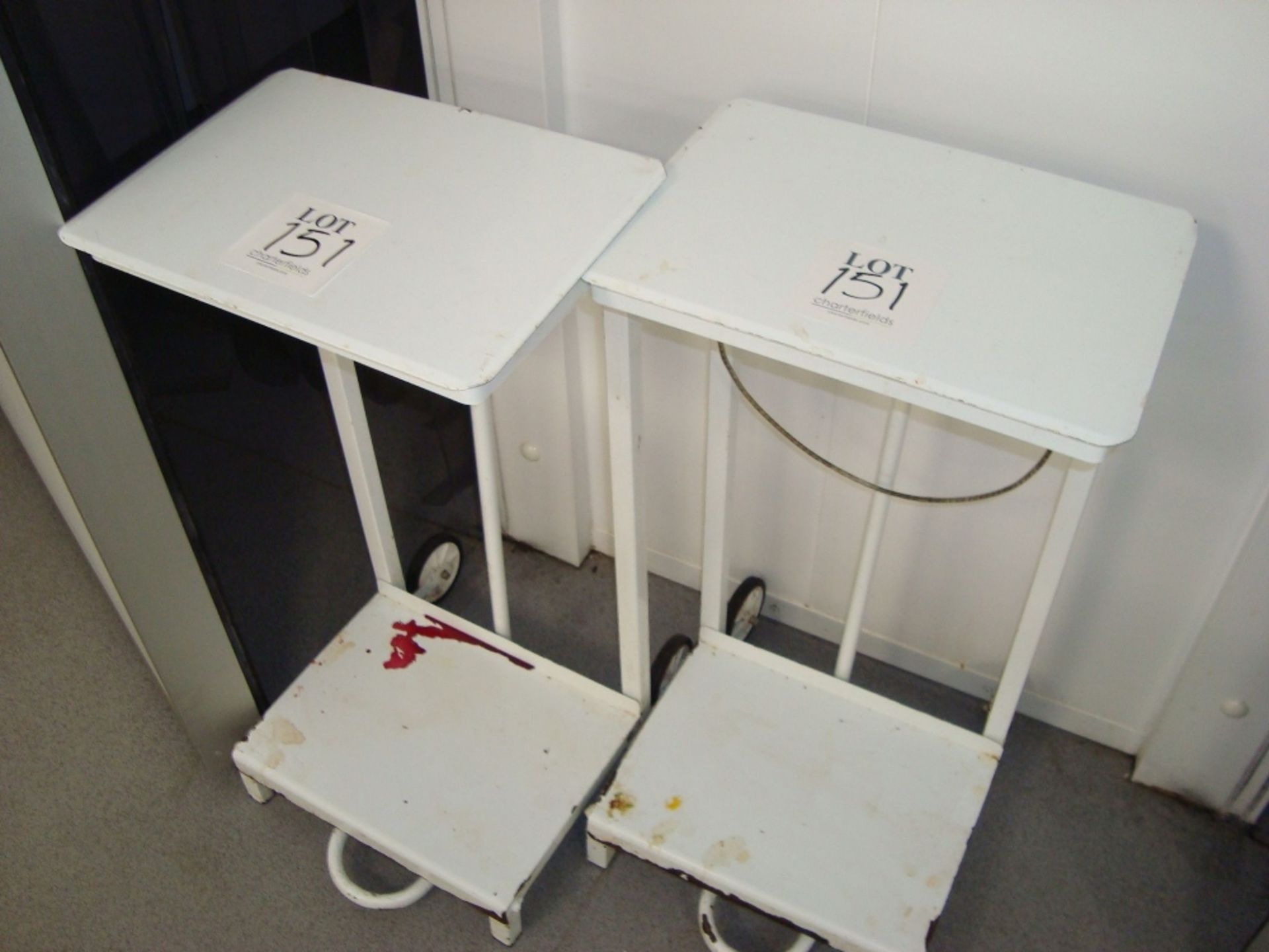 Two pedal operated bin frames