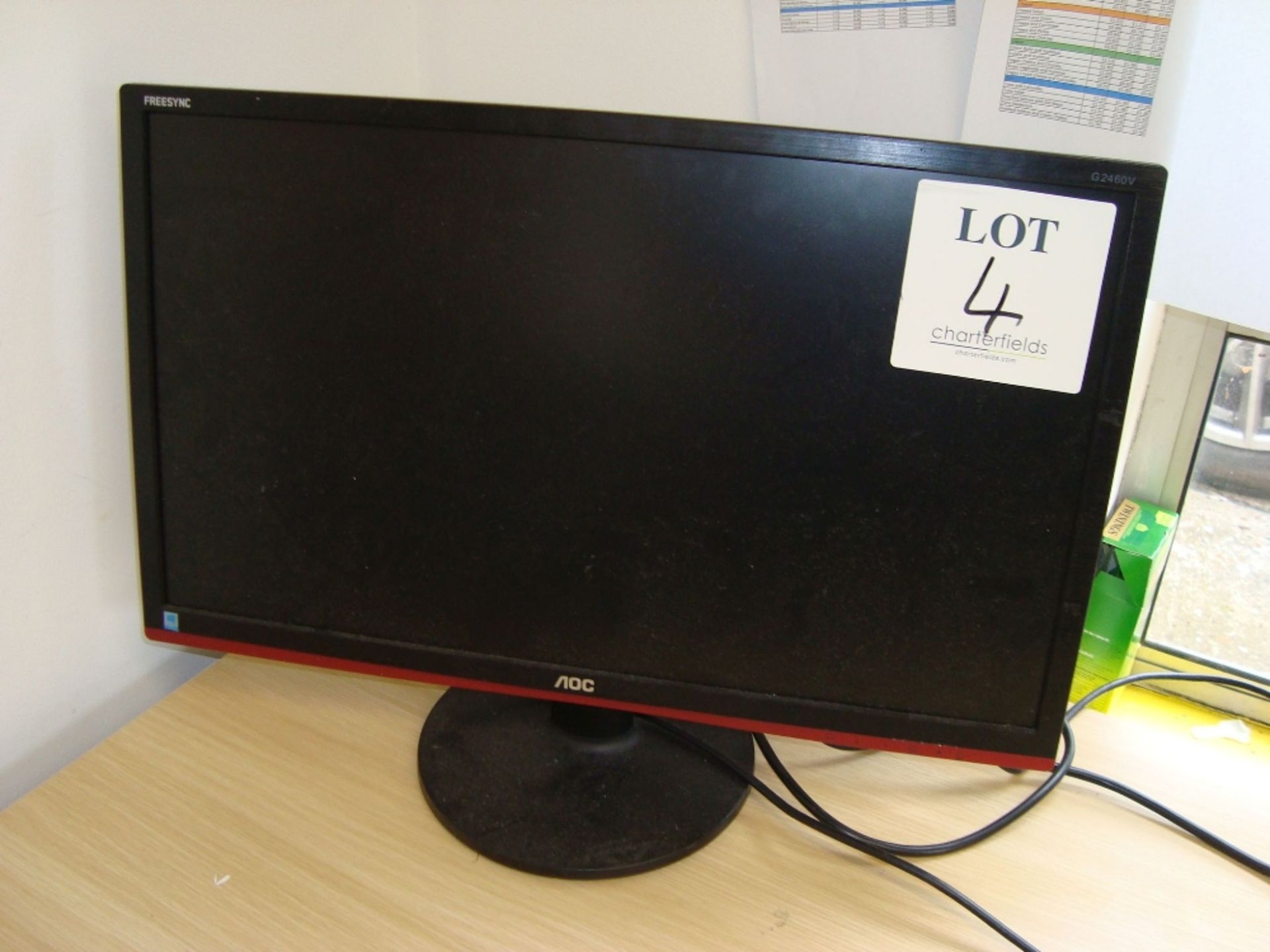 A quantity of electronic computer and office equipment including three flat screen monitors, TSC - Image 3 of 5