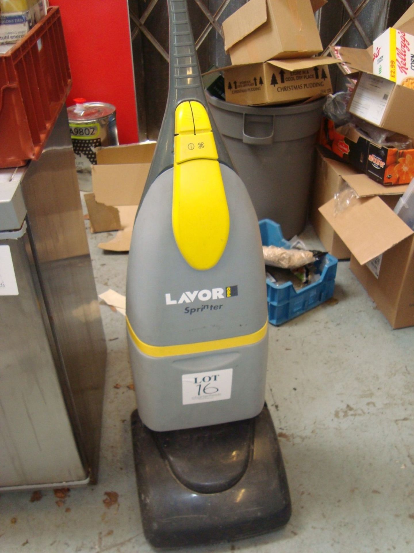 A Lavor Pro Sprinter floor scrubber