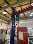 Jib crane with Demag Junior PK2N chain hoist, 500kg capacity with pendant control, Year of