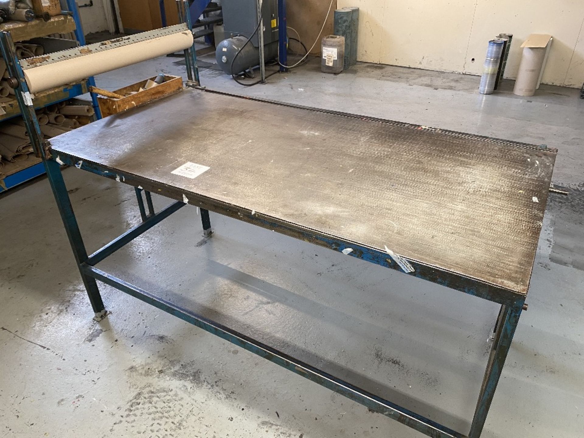 Purpose built metal packing table (92cm x 183cm)