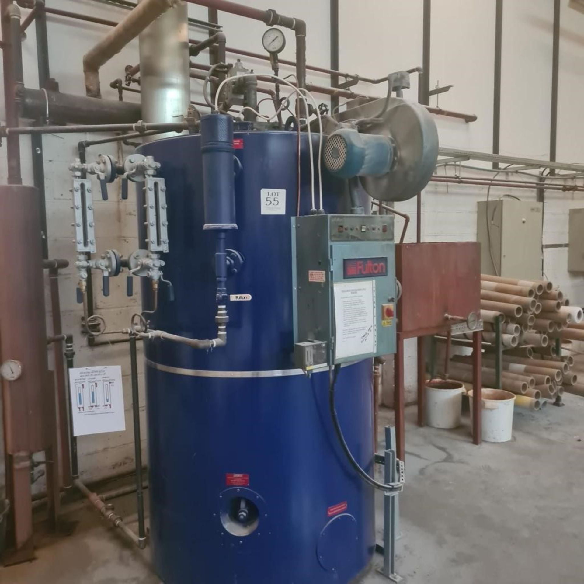 Fulton fuel-fired steam boiler, model 30J, Serial No. B9883, Year of Manufacture 2017 (METHOD
