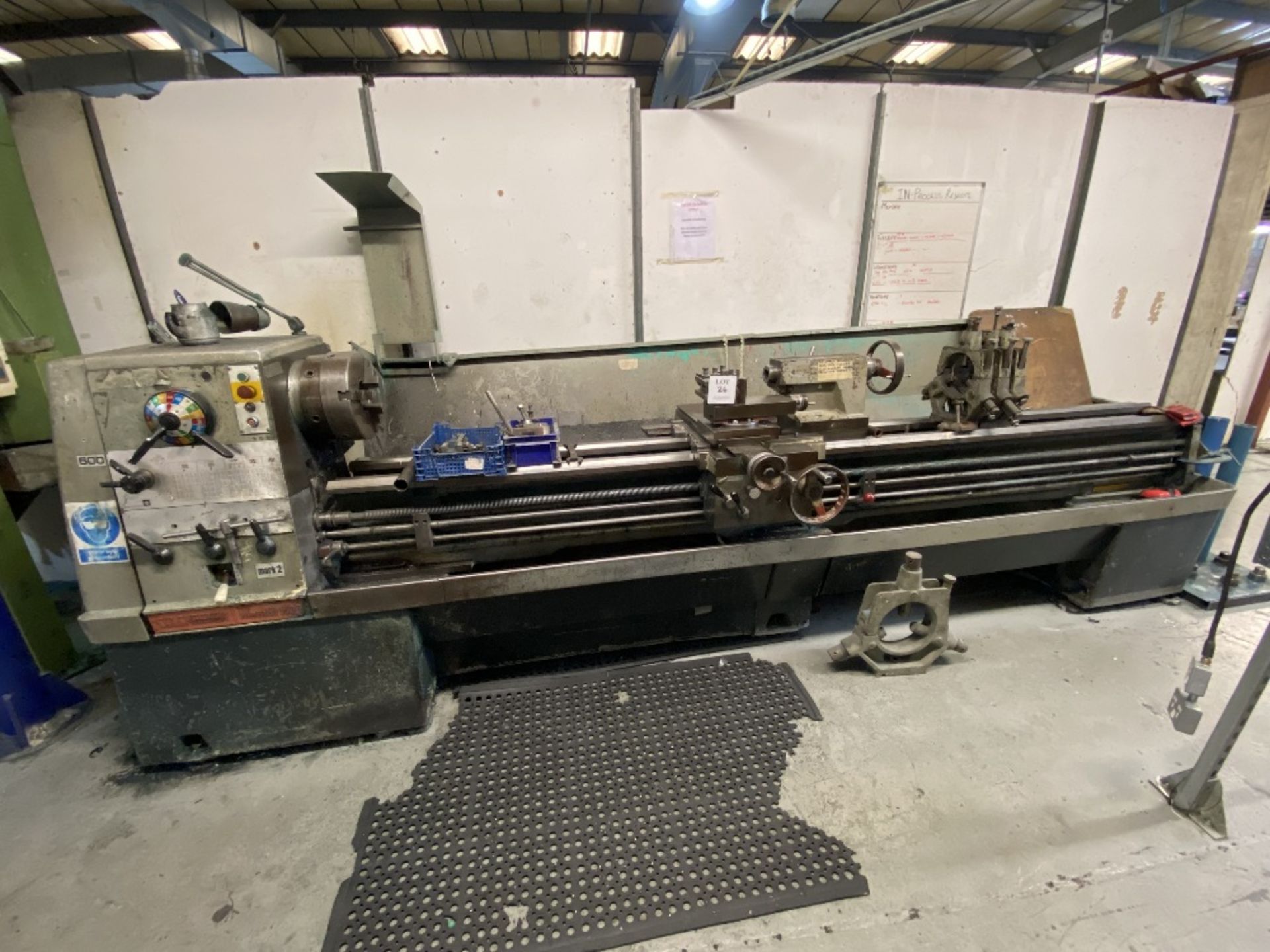 Colchester Mastiff 1400 Mark 2 gap bed lathe with 3 jaw chuck and tailstock, maximum length