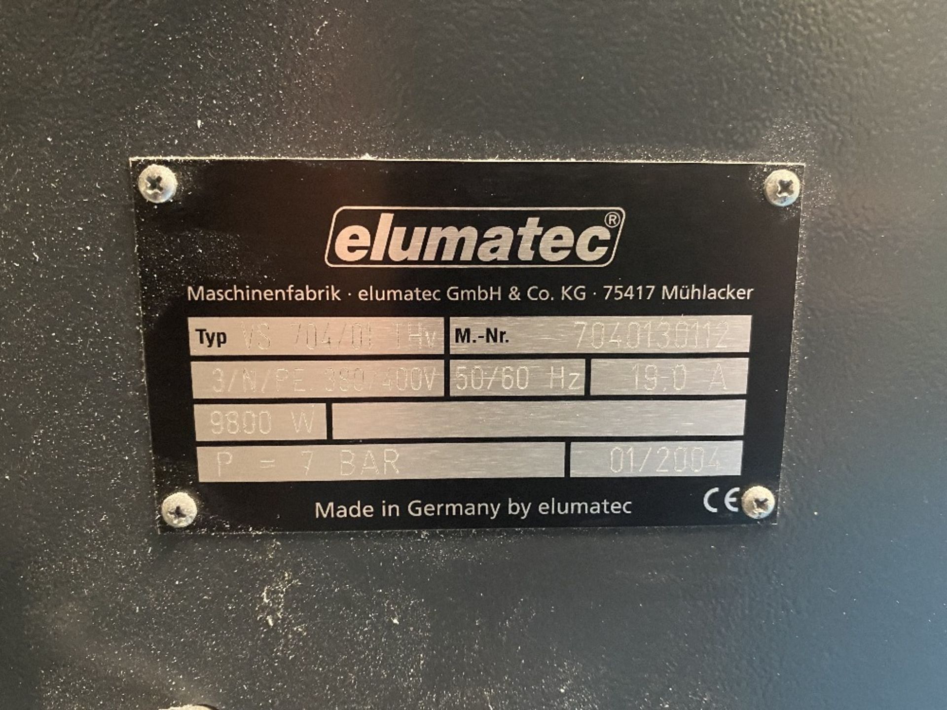 Elumatec VS 704/01 THV four head turret welder, Year of Manufacture 2004, Machine Number - Image 5 of 5