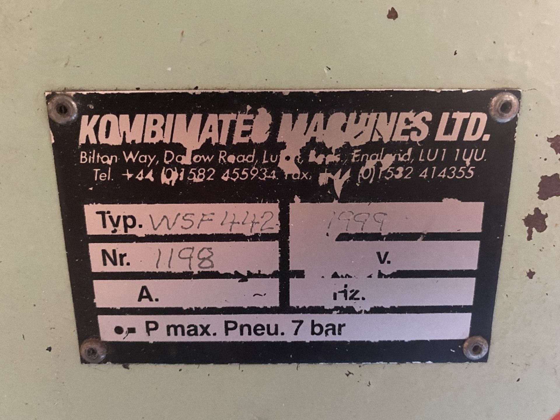 Kombimatec WSF 442 3 head drainage groover, Year of Manufacture 1999, Serial Number 1198 (METHOD - Image 4 of 4