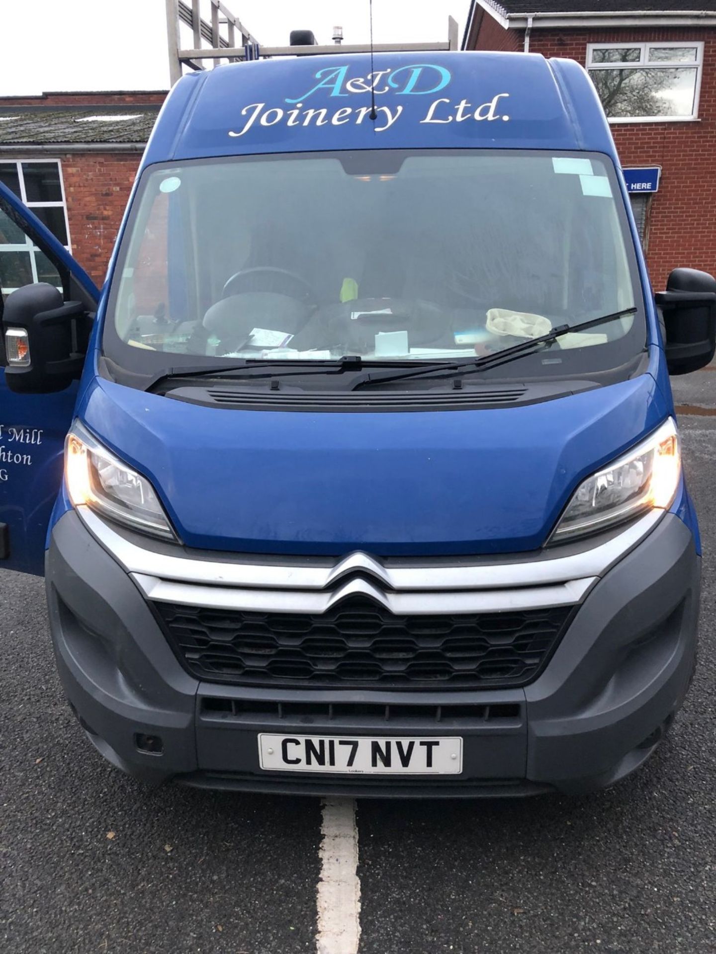 Citroen Relay 35 L3H2 enterprise blue HDi panel van in blue, Registration No. CN17 NVT, Date First