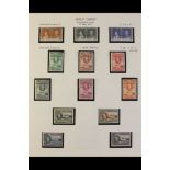 GOLD COAST 1937 - 1952 COMPLETE MINT COLLECTION on album pages, also includes a number of additional