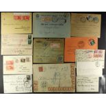 ITALY 1770s - 1960s MOST INTERESTING ACCUMULATION OF COVERS AND CARDS In large shoe box including