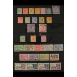 NYASALAND 1908 - 1935 MINT RANGE on Hagner page includes 1908-11 range to 2s6d, 1913-21 range to