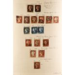 GREAT BRITAIN 1840 - 1970 MINT & USED COLLECTION. A collection on small album pages includes 1840 1d