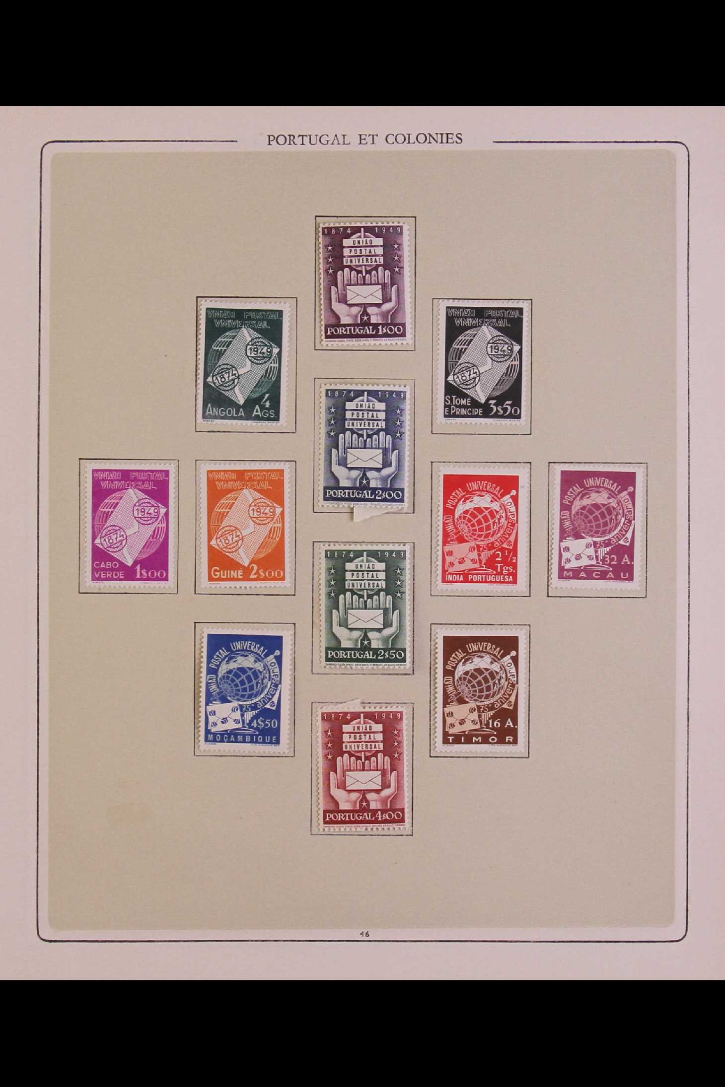 COLLECTIONS & ACCUMULATIONS 1949 UPU 75th ANNIVERSARY collection of mint sets and miniature sheets - Image 8 of 8