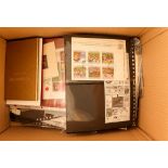 COLLECTIONS & ACCUMULATIONS STAMPS & COVERS in a box. An interesting accumulation of