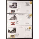 GREAT BRITAIN NENE VALLEY RAILWAY 2013 - 2015 collection of 16 covers with station illustrations,