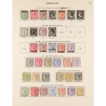 GIBRALTAR 1886 - 1898 MINT COLLECTION on a single SG "Imperial" album page, 1886 "Gibraltar" ½d, 1d,