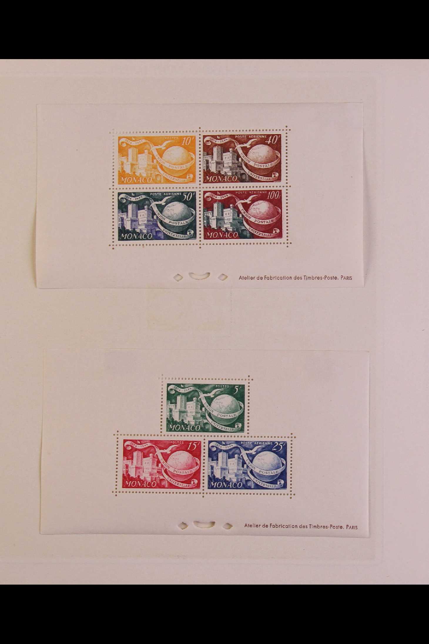 COLLECTIONS & ACCUMULATIONS 1949 UPU 75th ANNIVERSARY collection of mint sets and miniature sheets - Image 6 of 8