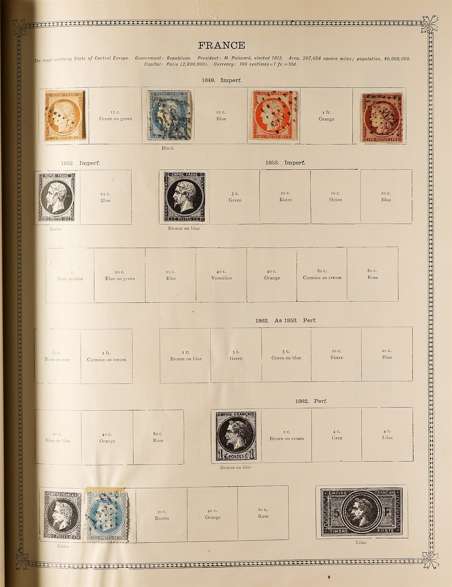 COLLECTIONS & ACCUMULATIONS SG "IDEAL" ALBUMS FOR COMMONWEALTH & FOREIGN. Pair of matching gold-leaf - Image 5 of 16