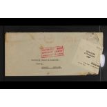 NEW ZEALAND CRASH MAIL 1954 env New Zealand (The Dominion Motor Company, Wellington) to Oxford UK,