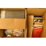 COLLECTIONS & ACCUMULATIONS UNTIDY WORLD ACCUMULATION IN A LARGE BOX, of all world stamps (+ some