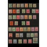 INDIAN CONVENTION STATES CHAMBA 1887 - 1936 MINT COLLECTION on a Hagner page includes 1887 set to
