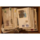 GB.FIRST DAY COVERS BENHAM REGIONAL MACHINS SMALL SILK COVERS 1983 to 1990 arranged as sets from