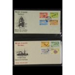 BR. ANTARCTIC TERR. 1984 - 1993 FIRST DAY COVERS COLLECTION. A complete run of issues (SG 123 to