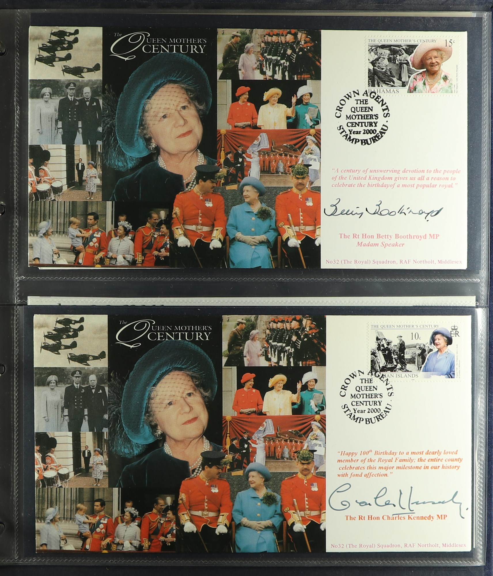 GREAT BRITAIN QUEEN MOTHER BENHAM COVERS COLLECTION 1990 to 2002 First Days Covers (39) with 24 - Image 3 of 4