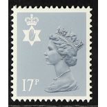 GB.REGIONS NORTHERN ISLAND 1986 17p grey- blue type II, SG NI43Ea, never hinged mint. Cat £175