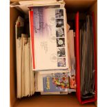 GB.FIRST DAY COVERS 1971 - 2006 COLLECTION IN BOX. Approximately 370 Royal Mail covers. The lot