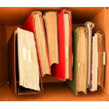 COLLECTIONS & ACCUMULATIONS COLLECTIONS & ALBUMS IN A BOX. 14 albums & stock books with well-