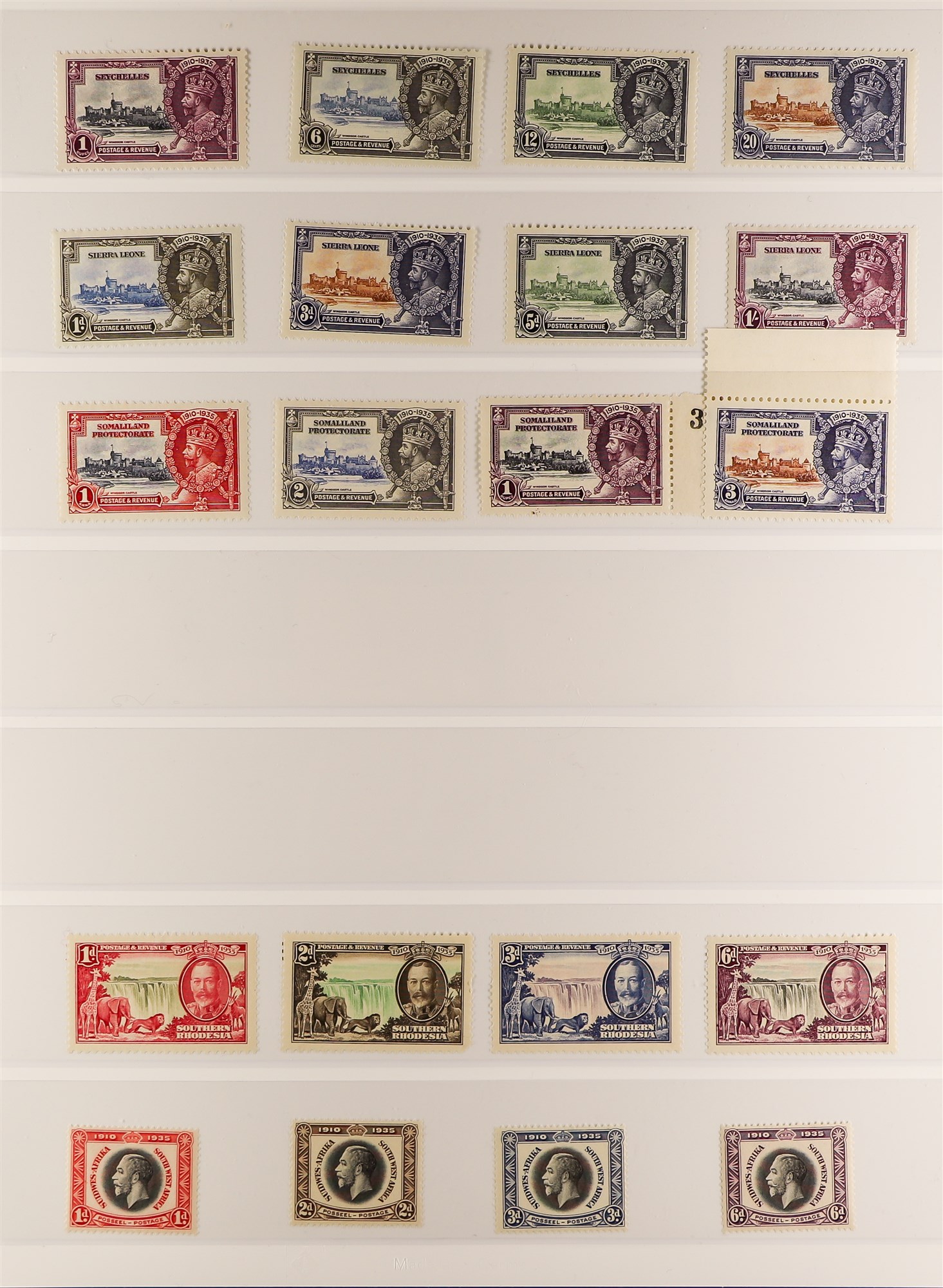 COLLECTIONS & ACCUMULATIONS 1935 SILVER JUBILEE OMNIBUS near- complete British Empire issue - Image 9 of 10