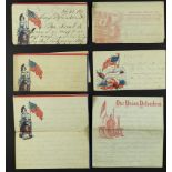 UNITED STATES 1861-62 CIVIL WAR CORRESPONDENCE WITH PATRIOTIC COVERS A group of early Civil War