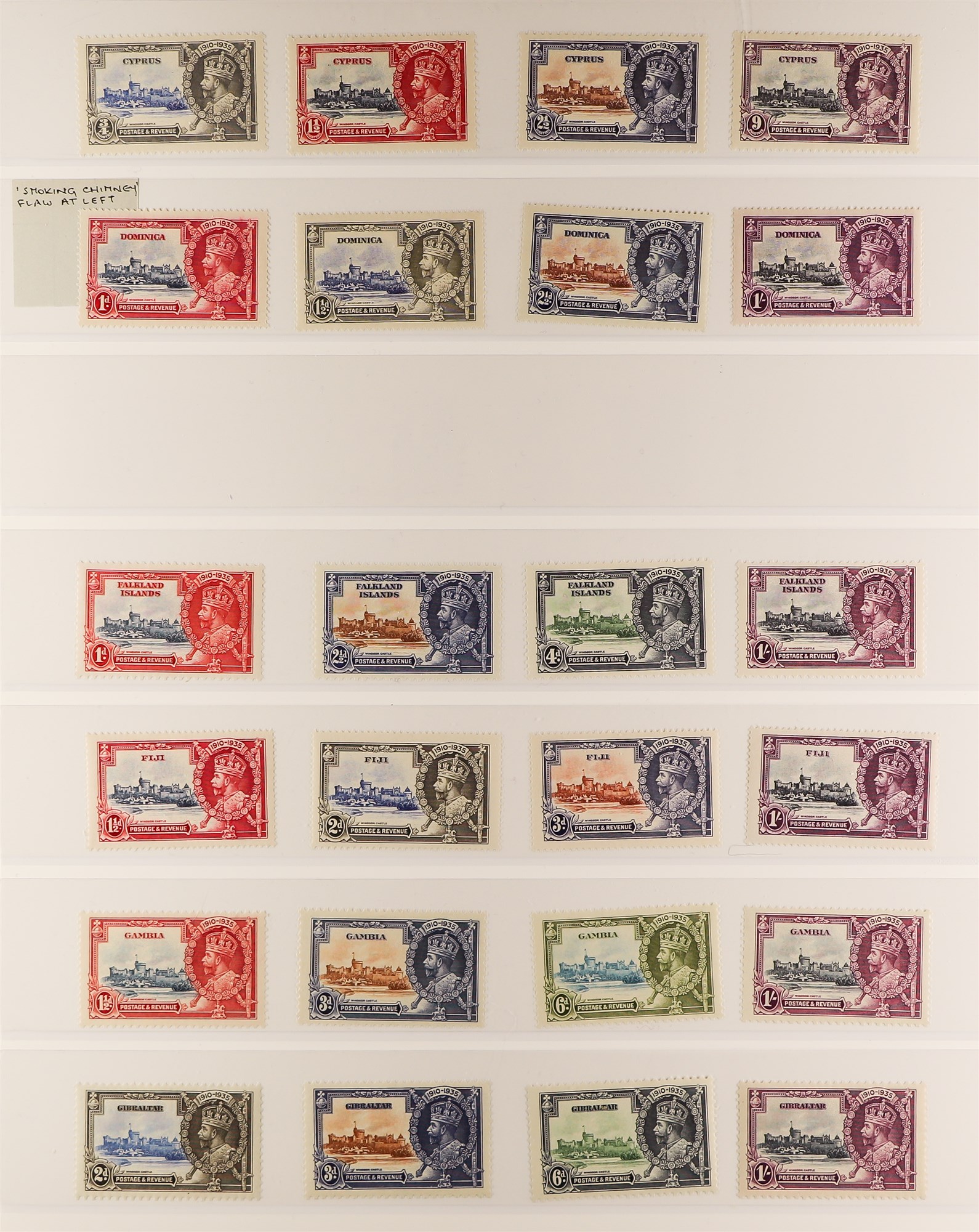 COLLECTIONS & ACCUMULATIONS 1935 SILVER JUBILEE OMNIBUS near- complete British Empire issue - Image 4 of 10