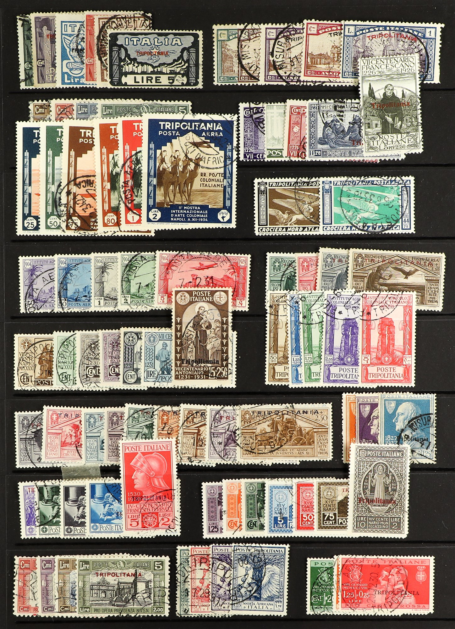 ITALIAN STATES TRIPOLITANIA 1923-34 Fine used collection of complete sets and better values