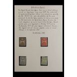 DENMARK LOCAL STAMPS 1880-87 KJOBENHAVNS BYPOST mint & used incl. pairs, blocks of four & imperfs,