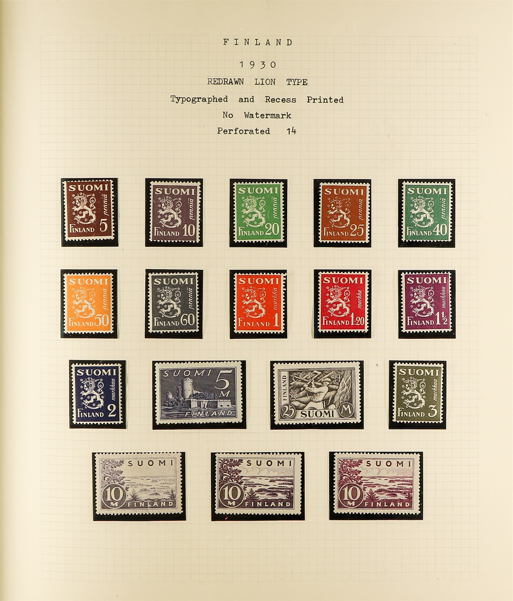 FINLAND 1866-1975 in four Exeter albums, and further ranges in a stockbook, with extensive mint - Image 8 of 9