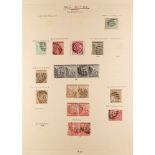 SOUTH AFRICA -COLS & REPS CAPE OF GOOD HOPE NUMERAL POSTMARKS COLLECTION written up on pages, with