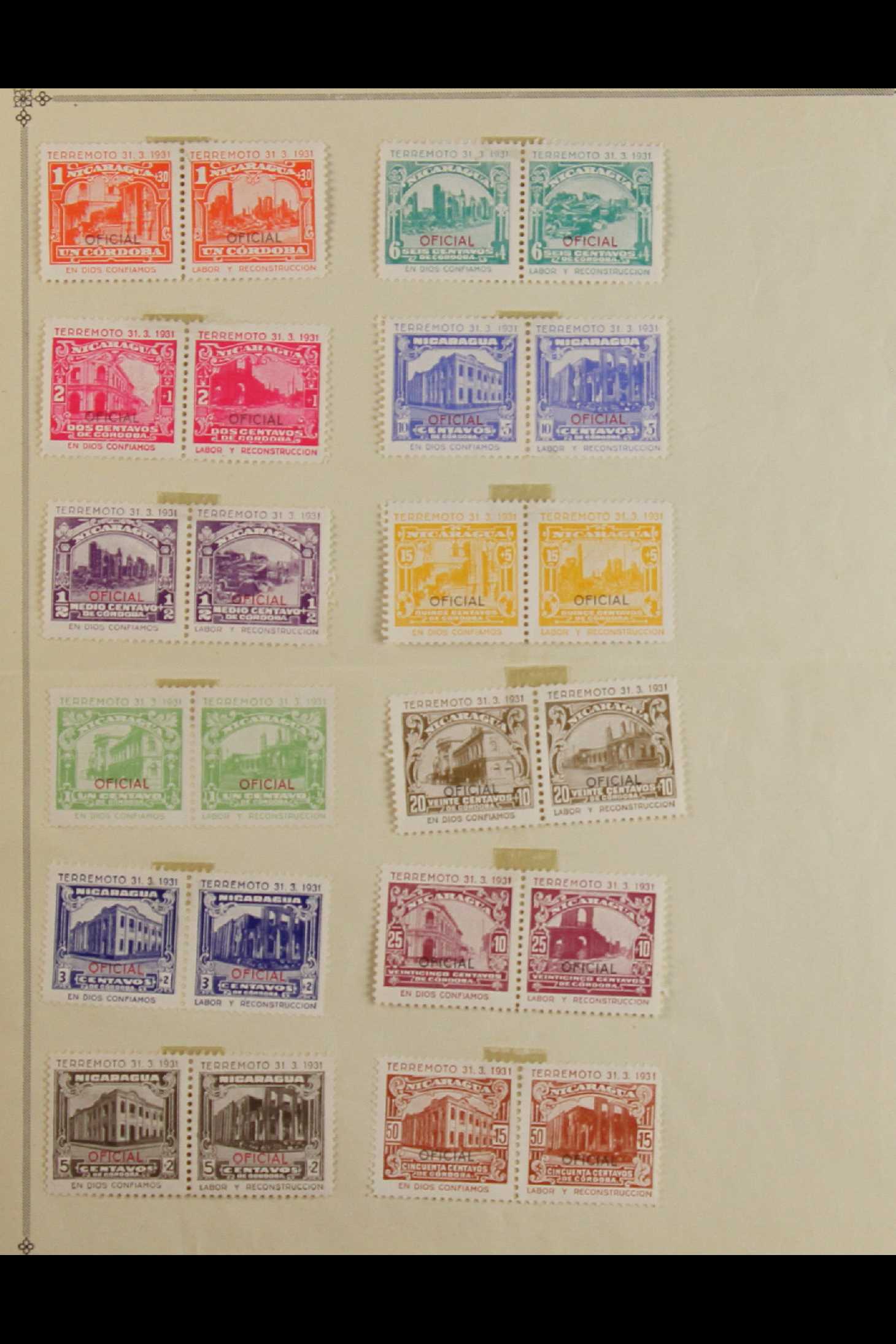 NICARAGUA 1860's -1980's accumulation in a box, with mint, nhm & used stock with sets, Airs, - Image 4 of 8