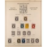 AUSTRALIAN STATES AUSTRALIA AND STATES on pages, various early States, and Australia KGV and VI