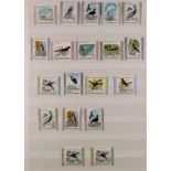 TOPICALS BIRDS of MONTSERRAT 1970-2009 never hinged mint collection includes 1970-74 set, 1984 set