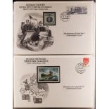 COLLECTIONS & ACCUMULATIONS DANBURY MINT - THE 5OTH ANNIVERSARY WORLD WAR II COVER COLLECTION in two