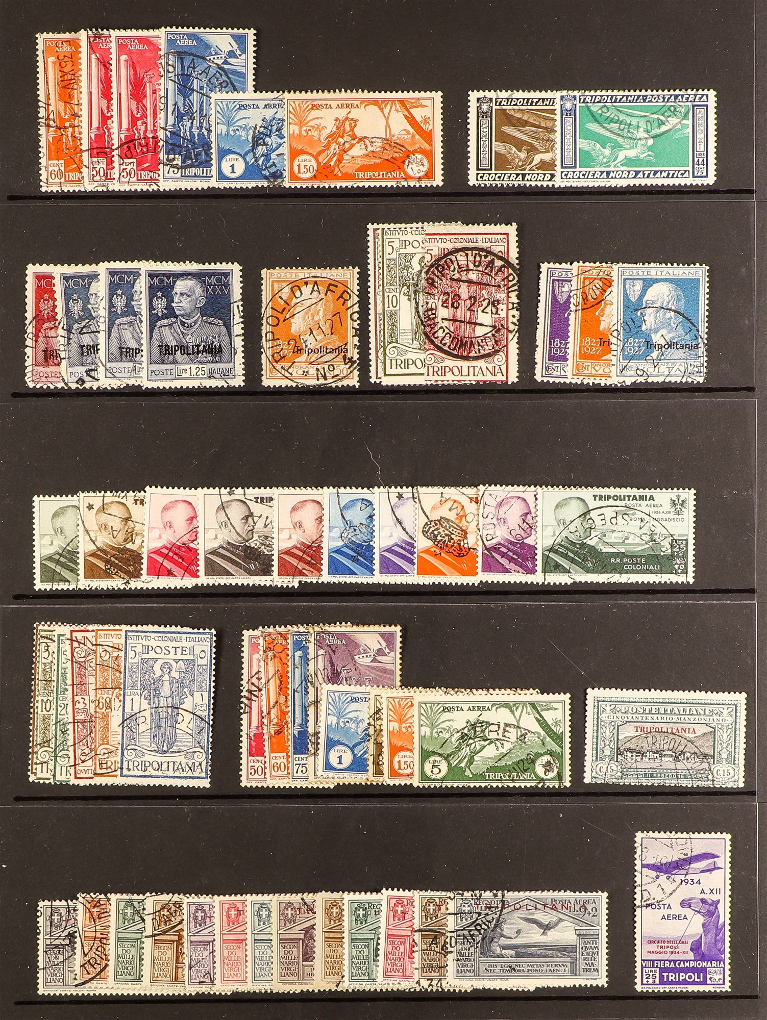 ITALIAN STATES TRIPOLITANIA 1923-34 Fine used collection of complete sets and better values - Image 2 of 2