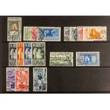 ITALIAN COLONIES GENERAL COLONIES  Small used collection with 1932 100L Dante airmail, 1934 10L deep