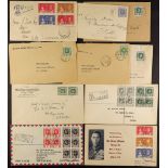 LEEWARD IS. 1937-56 COVERS range used largely from St Kitts, and few Antigua and Virgin Is, local