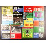 FOOTBALL PROGRAMMES - FINALS AND SEMI-FINALS. Approximately 164 FA Cup and League Cup programmes